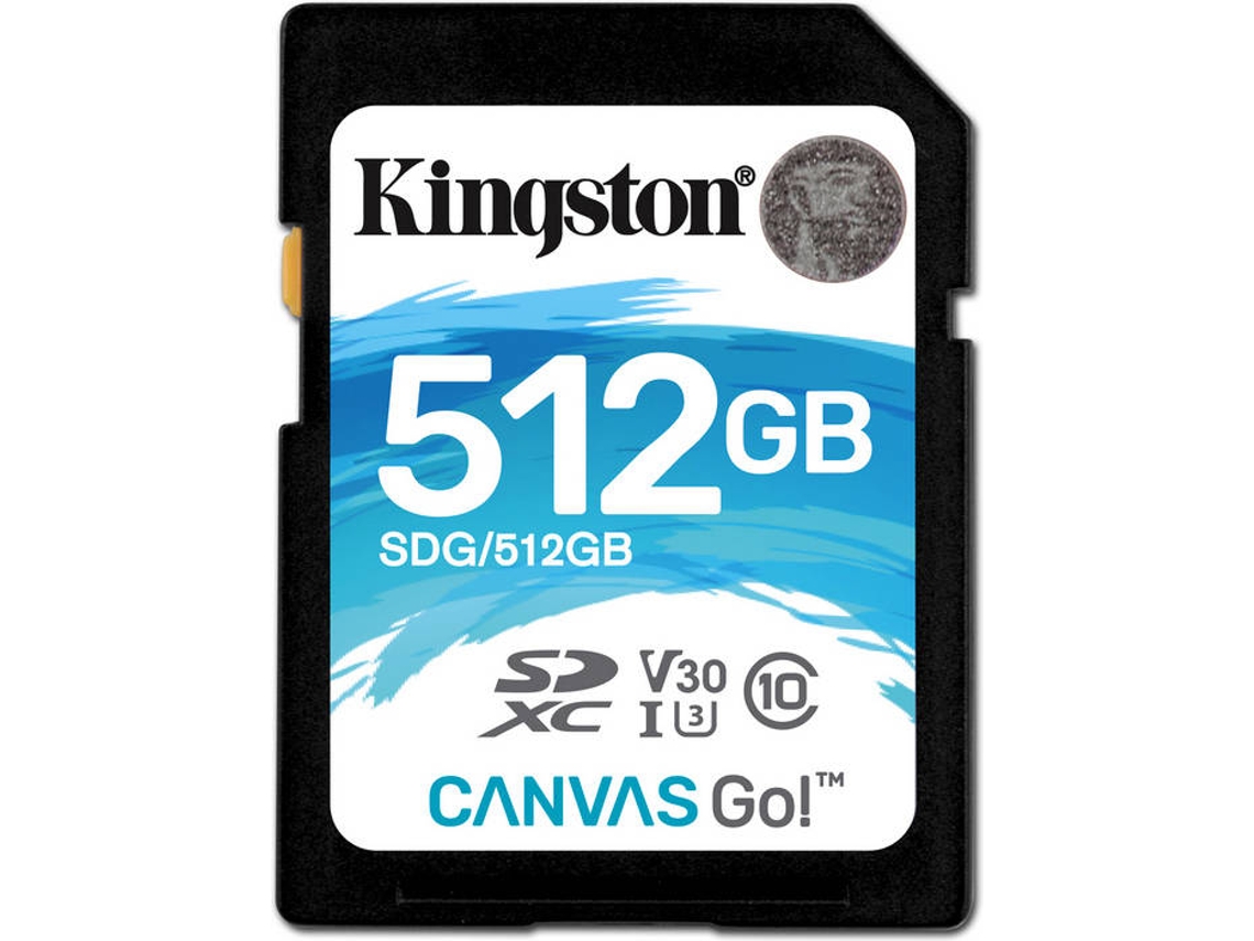 Cartão de Memória SDXC KINGSTON Canvas Go 512GB