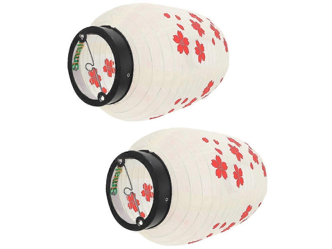 Lanternas Suspensas De Tecido Asiático Para Casa E Restaurante, Lanternas Decorativas Para Ambientes Internos Olysi Shop (pacote Com 2)