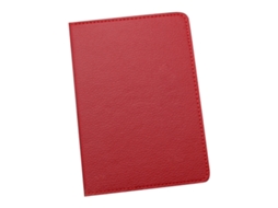 Estojo Portátil Para Passaporte, Porta, Documentos E Organizador, Cor Sólida, Vermelho