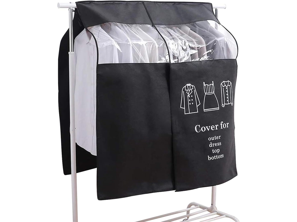 Lurelia Capa Para Roupa, Antipoeira, Com Fecho, Transparente, 90 X 110 Cm, Uso Estável
