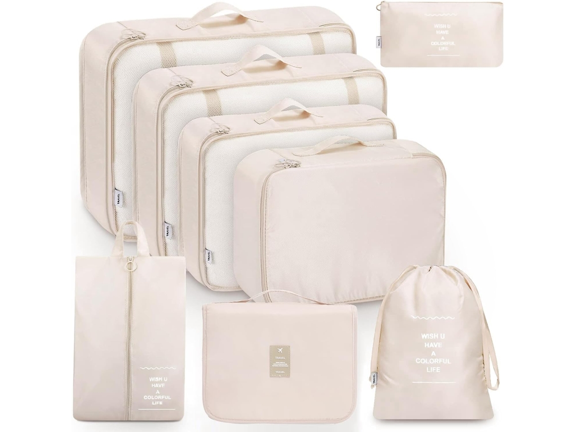 Organizador de bolsa BRILVIBERA com forro de feltro, tamanhos 25-35 cm, cáqui