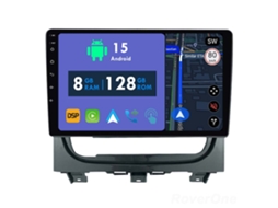 Auto Rádio Carro Bluetooth Autoradio 8GB RAM 128G ROM CarPlay Navegação GPS Ecrã Táctil RoverOne para Fiat Strada Idea 2012-2016  