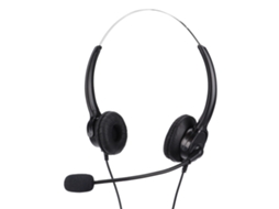 Fone De Ouvido Para Telefone (Estéreo Com Fio E Cancelamento De Ruído) Crystal Headset Rj9 Para Call Center Com Microfone Fone De Ouvido Para Desktop