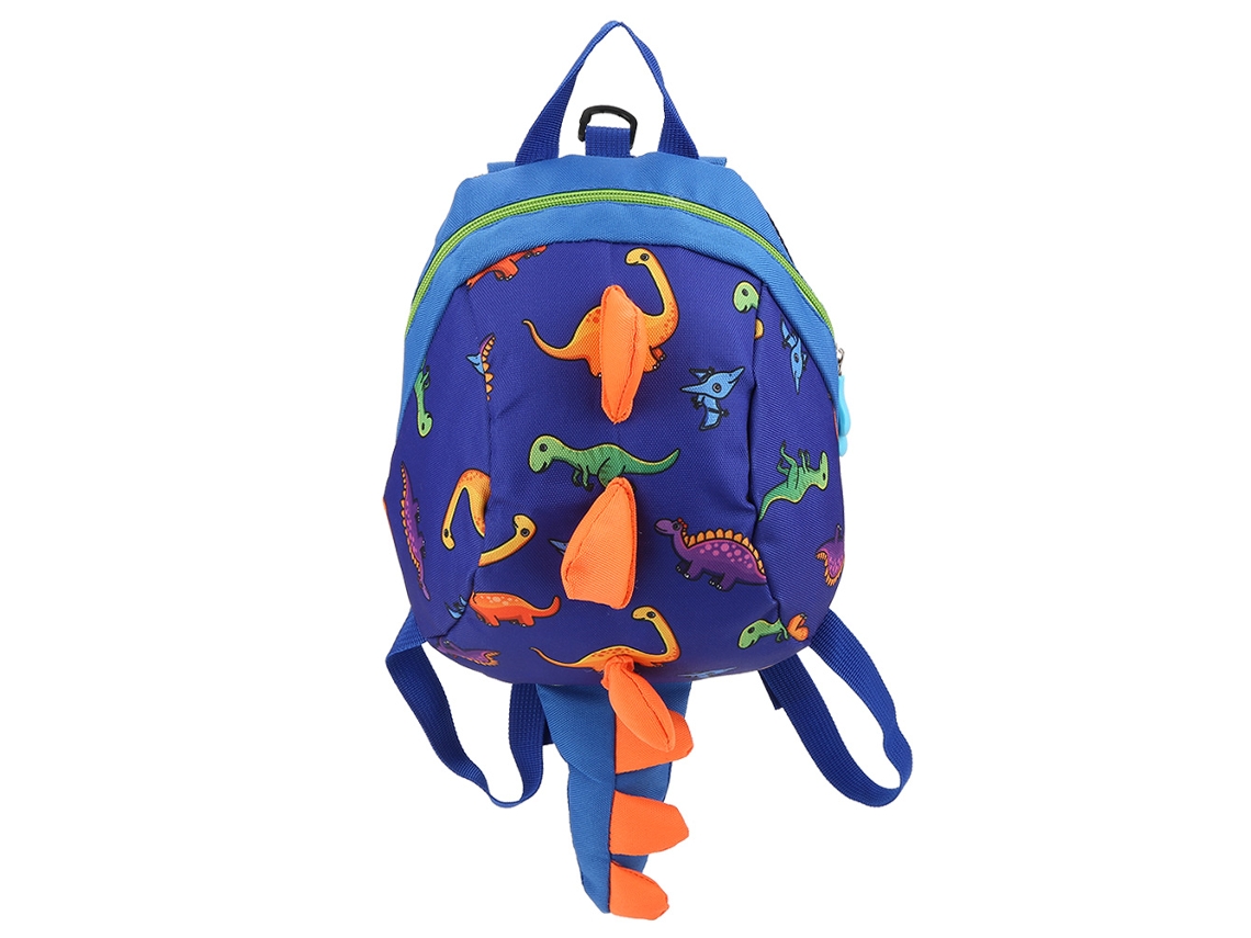 Mochila Dinossauro Infantil Desenho Animado Para Pré-escola Meninos Meninas Azul Escuro