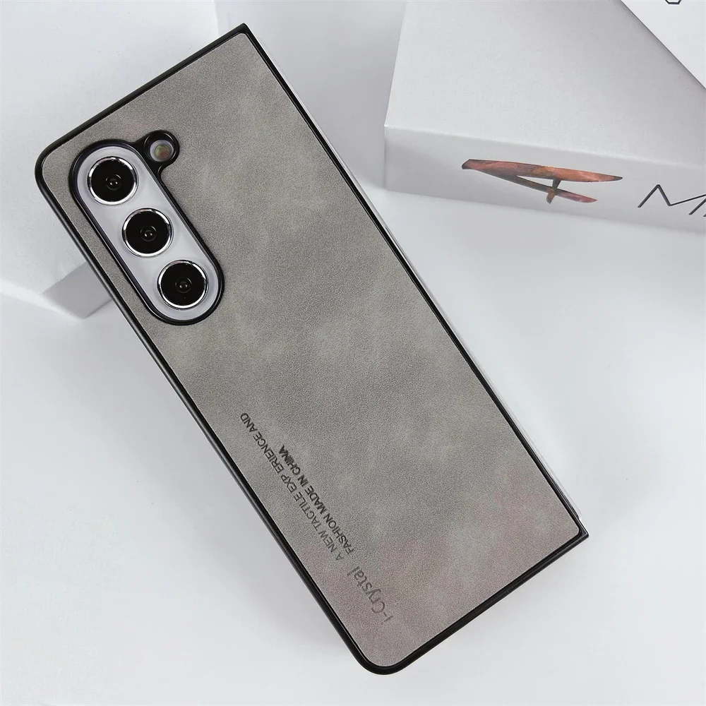 (cinza, Galaxy Z Fold4) Capa Premium Ultrafina Fosca Para Celular, Proteção Para Lente, Resistente A Choques E Arranhões.