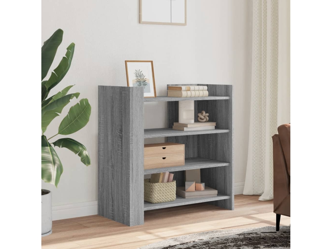 Vidaxl Aparador 73,5x35x75 Cm Derivados De Madeira Cinzento Sonoma