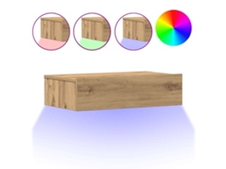 Bedside Cabinet, Bedside Cabinets Vidaxl Marrom Madeira Processada (n/a)