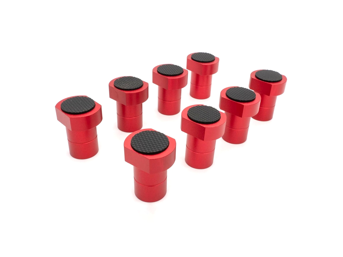 Laxiscreed Conjunto De 8 Inserts De Alumínio Antiderrapantes Para Bancada De Carpintaria