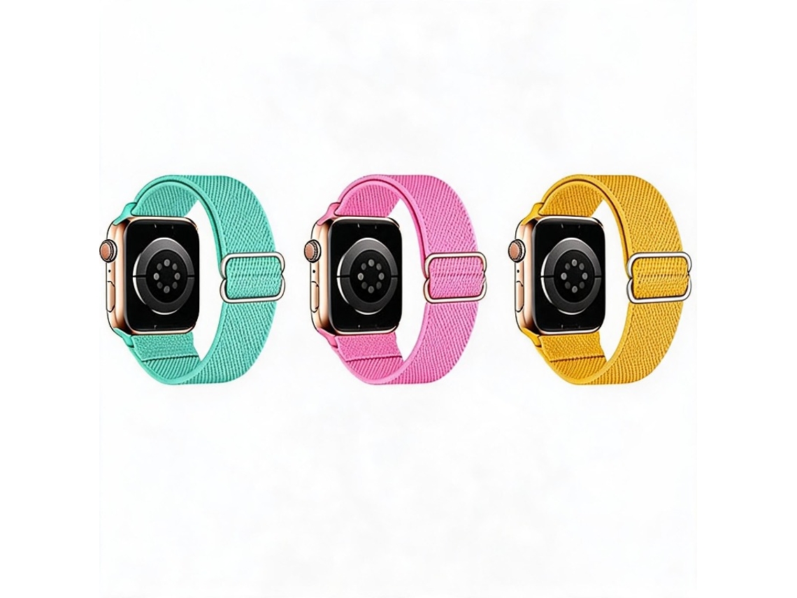 3 Pcs Bracelete Para Apple Watch 42/44/45/46/49mm Cuich