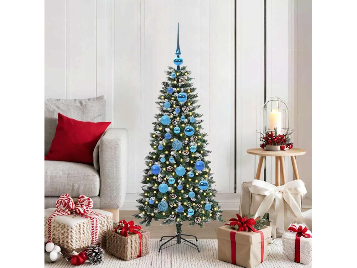 Vidaxl Árvore De Natal Artificial Verde 120 Cm Pvc, Plástico E Aço