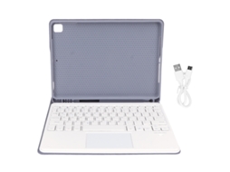 Capa De Teclado Com Trackpad E Suporte Para Caneta Bluetooth Para Tablet Pro Ios.