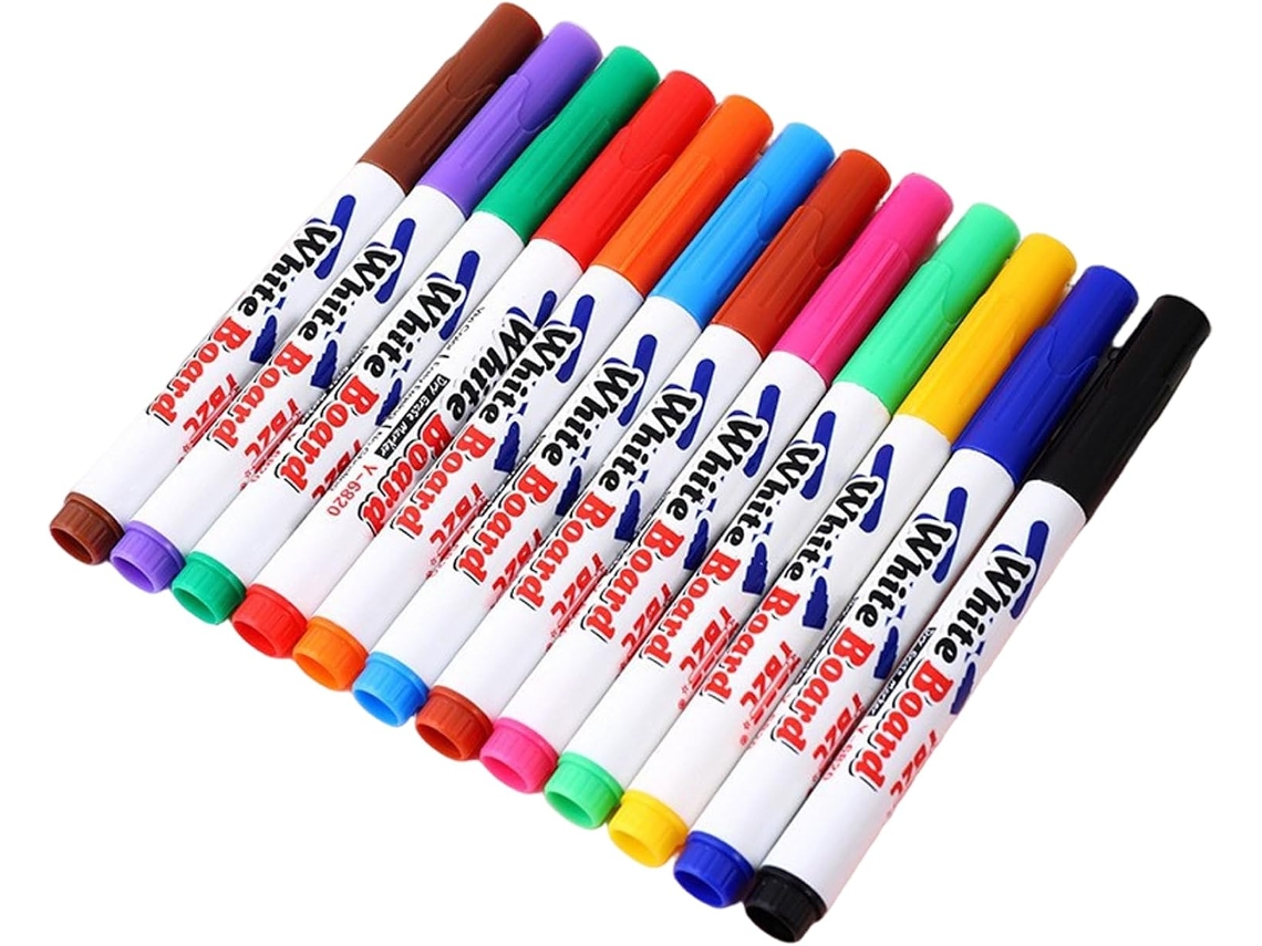 Conjunto De 12 Canetas Mágicas Para Desenho, 12, 7 Cm, Seguras E