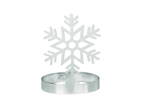 Porta-Guardanapos CONTENTO Copo de Neve (Metalico - Cinzento)