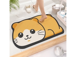 Tapete De Banheiro Antiderrapante, Superabsorvente, Feito De Terra Diatomácea Com Desenho Animado E Secagem Rápida.