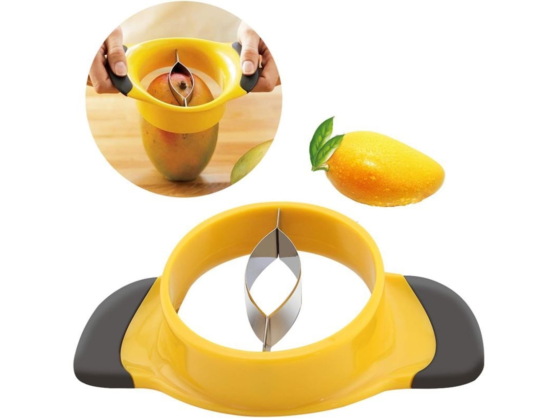 2026 cortador de Manga com Lâmina de Aço Inoxidável e Alça de Borracha Ergonômica para Frutas Maçã Pera Durável