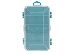 Caja De Almacenamiento Portátil De Componentes Con Tapa Transparente Doble Lado Color Verde