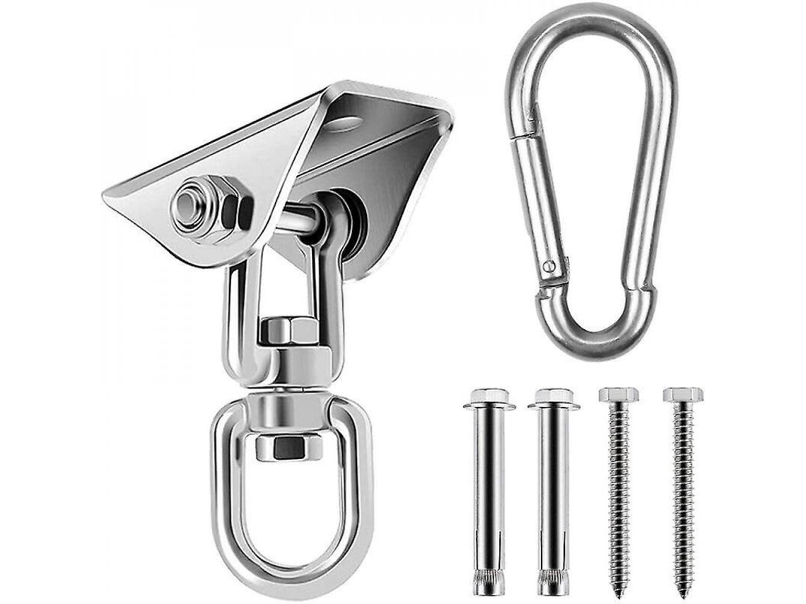 Gancho De Techo De Acero Inoxidable 304, Rotación 360°, Capacidad 450kg, Para Columpios, Hamacas Y Equipo Deportivo