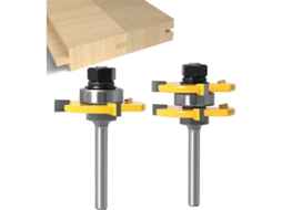 Set de Lâminas T para Língua y Ranura con Macho 6mm 3 Dentes de Tungstênio para Carpintaria
