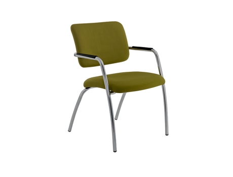 Cadeira de Visitante RIVA Magix 02 Verde (Com braços - Tecido)