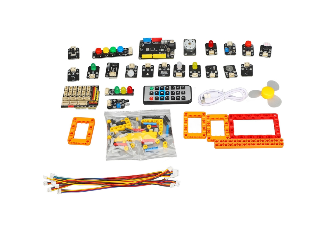 Kit Educativo Robô com Programação, Blocos, Sensores e LED