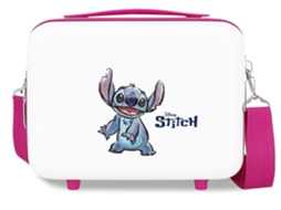 Necessaire Abs Stitch Adorable Branco Disney