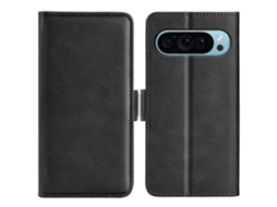 Capa De Celular De Couro Com Fecho Magnético De Dois Lados E Flip Horizontal