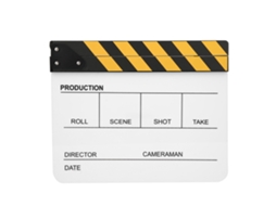 2026 tabla de Clap de Cine Acrílico, Ferramenta de Direção e Fotografia para Filmes