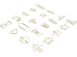 Clipes Decorativos De Metal Para Scrapbook, 100 Unidades Com Formatos Especiais Para Evitar Que O Papel Escorregue