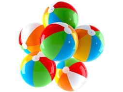 Bolas Infláveis Coloridas em Formato de Bola para Brincar na Piscina, em Festas Aquáticas e na Praia AQUAFORGE