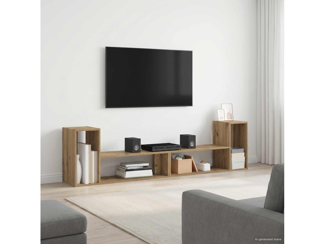 Vidaxl Gabinete Para Tv 100 X 30 X 50 Cm Carvalho Arttisan