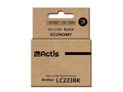 ACTIS Cartridge Kb-223Bk Replacement Brother Lc223Bk Standard 16 Ml Kompatibel Tintenpatrone Tinteiro 1 Unidades Compatível Rendimento Padrão Preto
