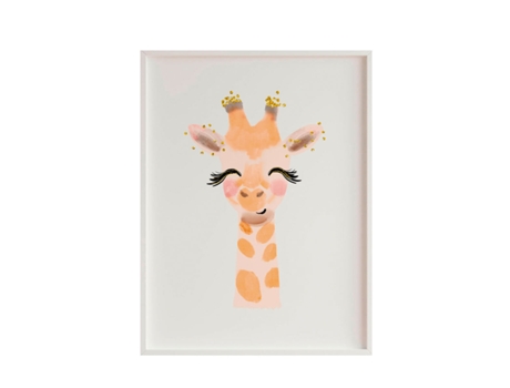 Pintura CROCHETTS Multicolor 33 X 43 X 2 Cm Girafa