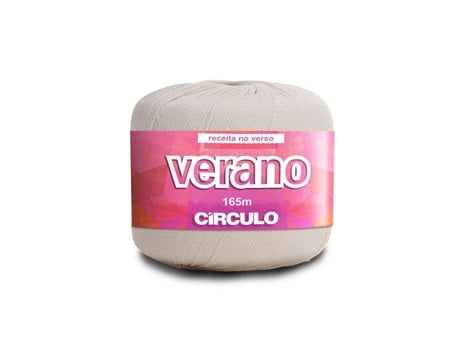 Fio De Crochet Círculo Verano 50g Off White 611