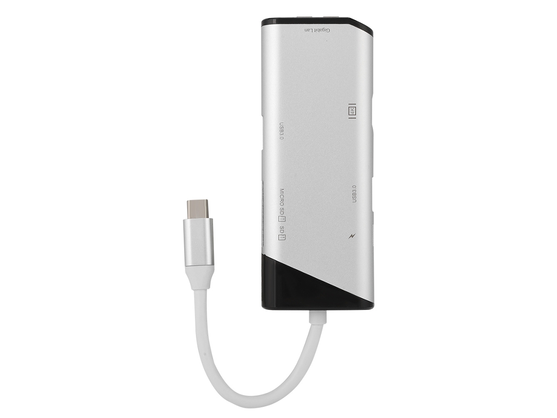 Estação De Docking Inteligente 7 Em 1 Type-c Hub Com Hdmi E Leitor De Cartão Sd.