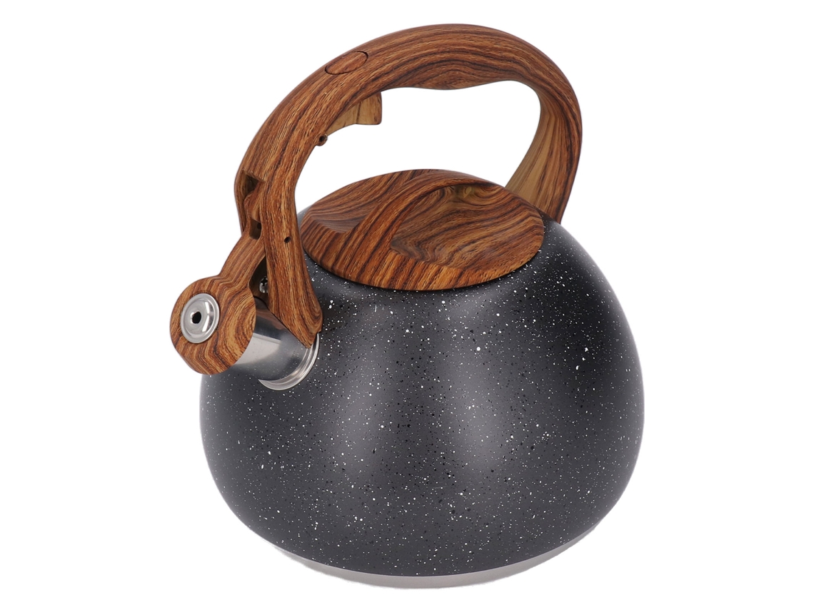 Olla Para Té Silbante De Acero Inoxidable 3l, Gran Capacidad, Calentamiento Rápido Con Mango Ergonómico Para Hogar