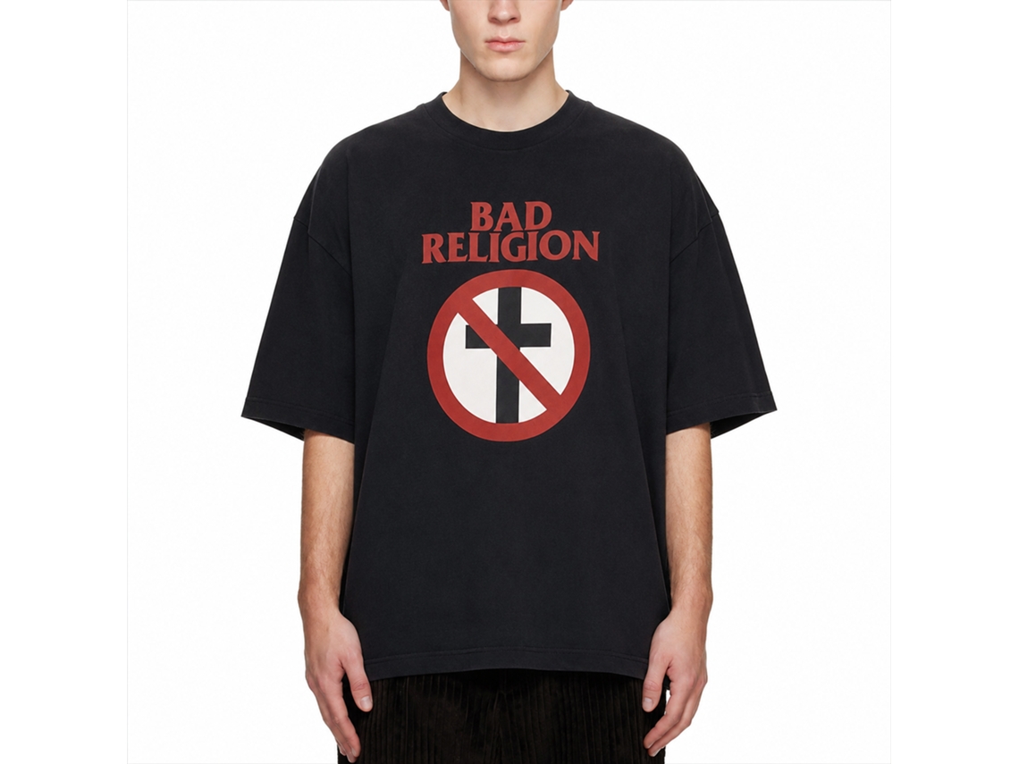 Bad Religion Classic Cross Buster T-shirt Classic Unisex Adults Size:s