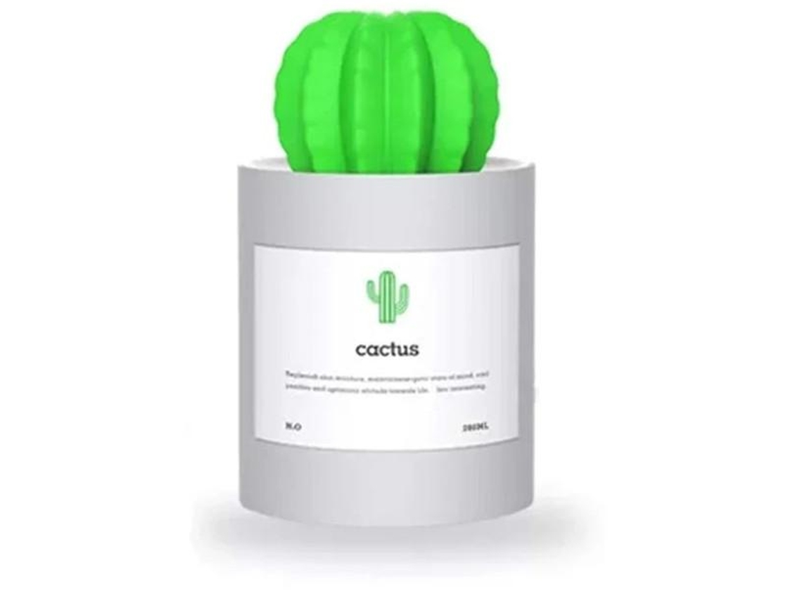 Mini Umidificador Umidificador De Ar Portátil Cactus Usb Cool Mist De 280 Ml Operação Ultrassilenciosa Para Quarto Escritório Casa Yizhood