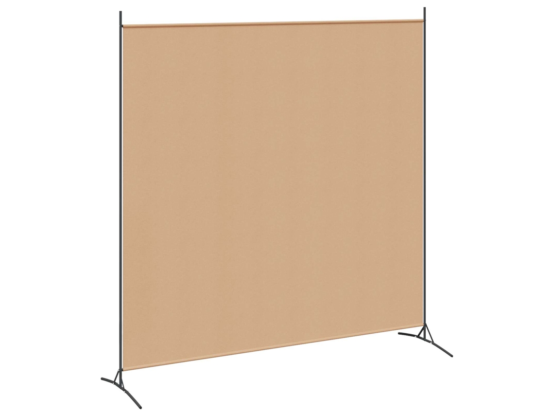 Conjunto 1 Divisor De Ambiente Vidaxl Bege Poliéster (175 X 180 Cm)