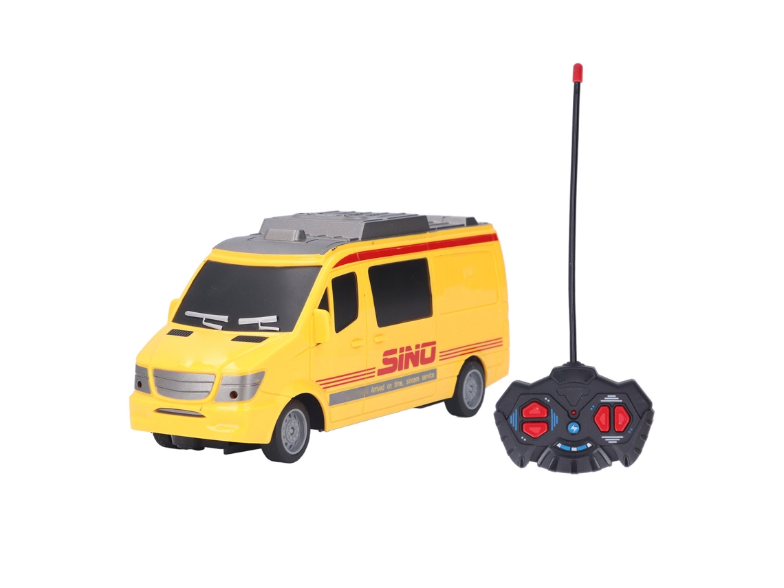Walshlxq coche de Bomberos Rc Control Remoto Simulación Alta Estable Duradero para Mayores de 3 Años Coche Express Juguete Rc