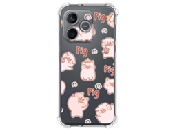 Capa Tumundosmartphone De Silicone À Prova De Choque Para Honor 600 Lite 5g Com Estampa De Porquinho Em Desenho Animado
