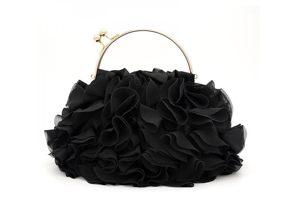2026 Bolsa de Mão Floral de Seda para Mulher Bolsa de Noite Prom Elegante S/MARCA