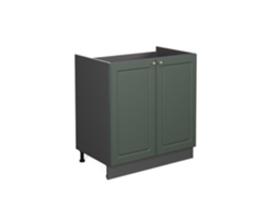 Móvel embaixo da pia Fame-Line, 80 cm, Mármore PT, Country Green Gold, Vicco