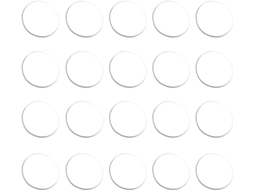 Conjunto De 20 Protetores Mesa Borracha Silicone, Espaçadores Não Adesivos Para Mesas De Vidro, Portas De Armários E