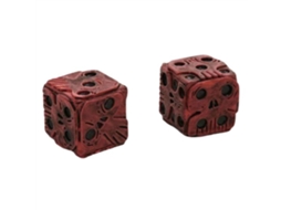 Dados de Esqueleto Vermelho para Halloween LAXISCREED
