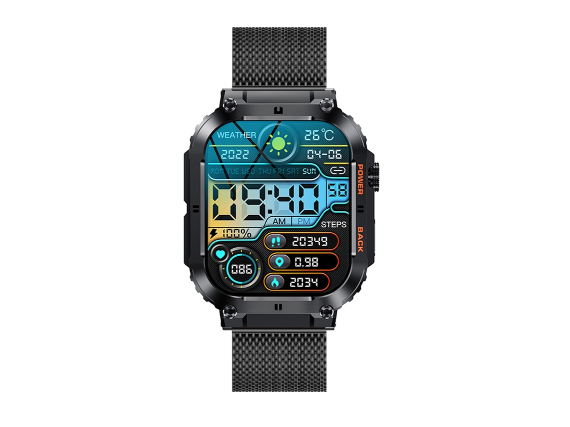 Smartwatch YIZHOOD Te119 Preto