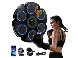 Máquina De Boxe, Conectividade Bluetooth, Modos De Ritmo Ajustáveis, Preto