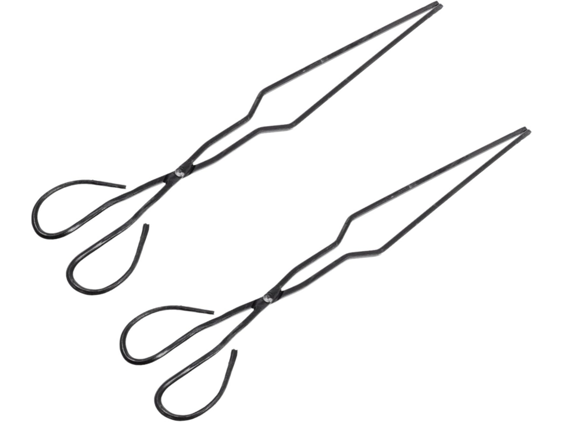 Conjunto De 2 Pinças Longas Para Carvão Toyvian, Acessório Para Camping E Churrasco