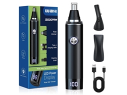 Aparador Masculino para Nariz e Orelhas Indolor, Carregamento Usb, Motor de Lâmina Dupla Potente, À Prova D‘água Ipx7 para Sobrancelhas Ros STELASPLEN