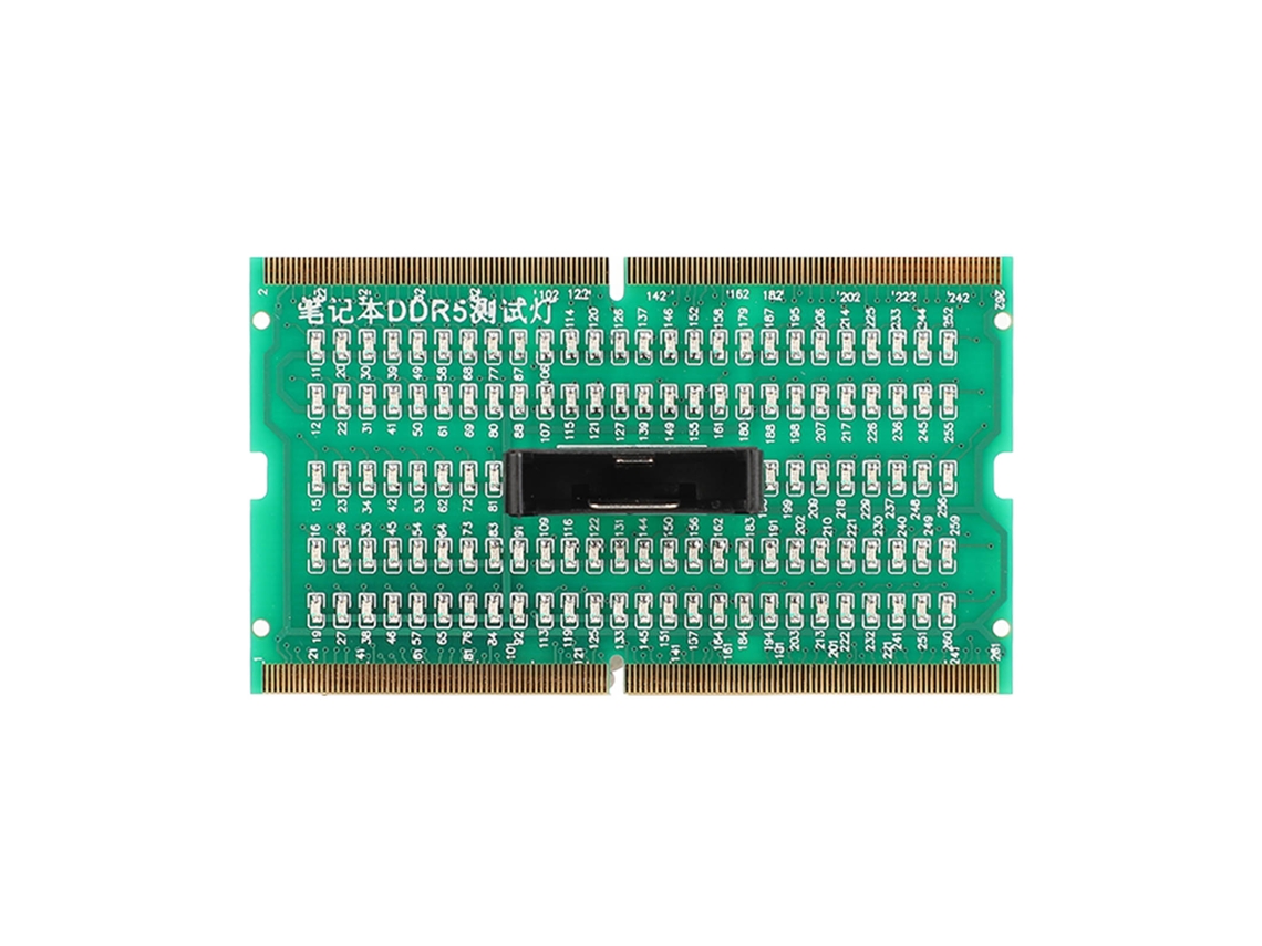 Cartão Tester de Slot de Memória Ram Ddr5 para Notebook com Indicador Led Placa mãe Diagnóstico