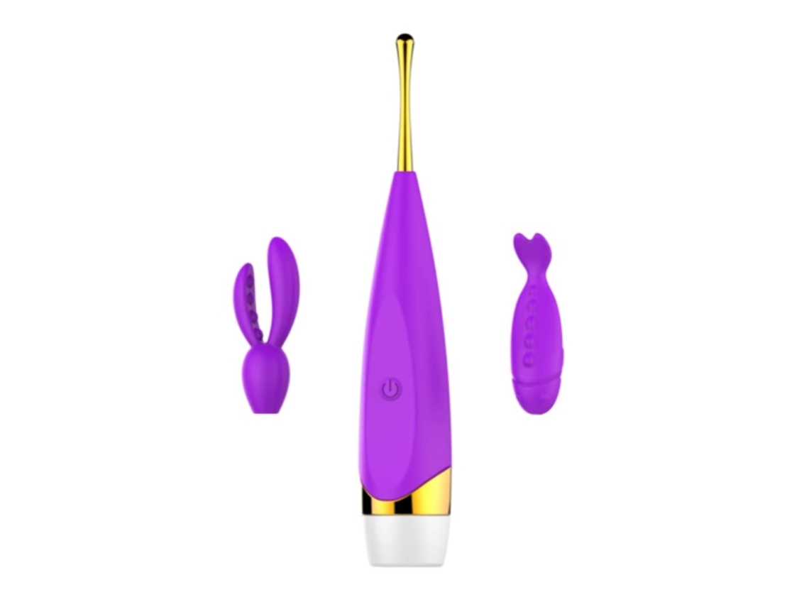 Vibrador De Clitóris De Brinquedo Sexual, Cabeças Recarregáveis, Multiuso E Mutáveis